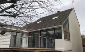 Construction d'une extension de maison ossature bois - Villeneuve-en-Retz 44580