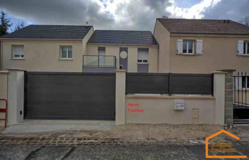 Création d'une clôture avec portail (Tigery 91250)