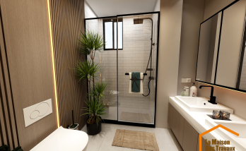 renovation d'une salle de bain contemporaine