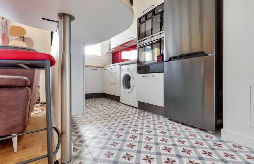 Nouveau carrelage de la cuisine