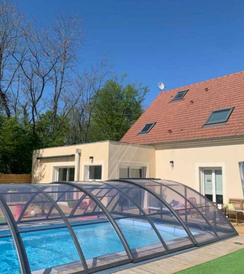 Extension maison avec piscine