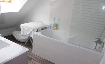 Aménagement d’une salle de bain sous les combles à Ballan Miré (37510)