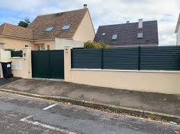 CLOTURE ET PORTAIL ALU GRIS 