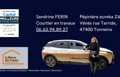 Sandrine Férin, coutière en travaux