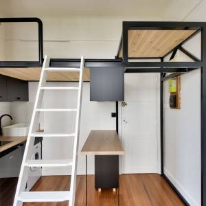 Studette avec Lit mezzanine - Sandrine DEBAIN - La Maison Des Architectes