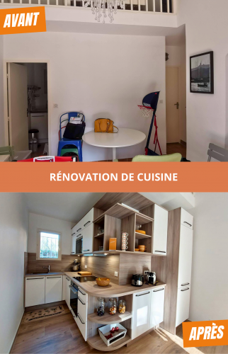 Ouverture du mur et rénovation de la cuisine