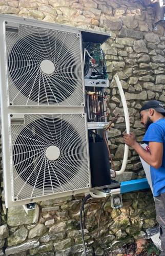 Installation de la PAC extérieur