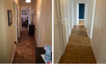 Couloir d'un appartement en rénovation - Nantes 44