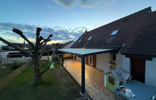 Pergola aluminium et polycarbonate