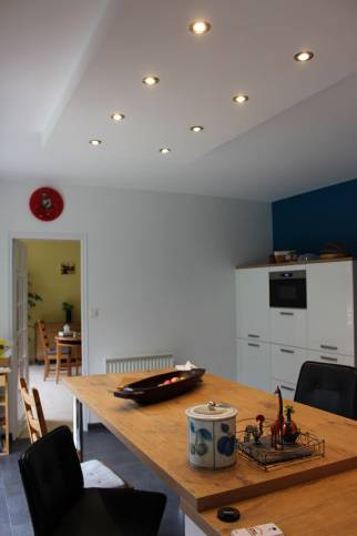 Pose d'un faux plafond de cuisine