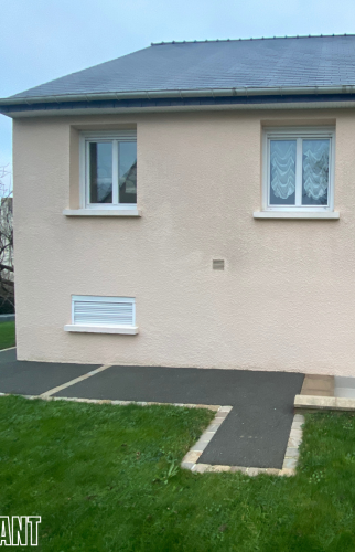 Terrasse avant construction à Redon