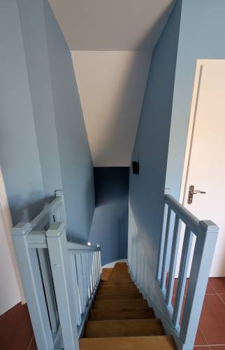 renovation escalier apres mise en peinture