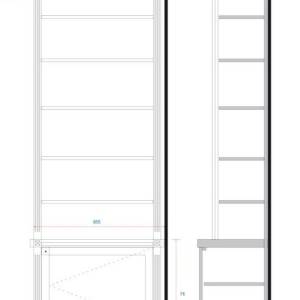Aménagement intérieur résidence Club - Plan de la bibliothèque 