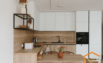 travaux de pose d'une cuisine 