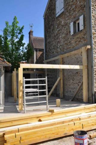 Construction d'un carport en rénovation extérieure - Sénart 77127