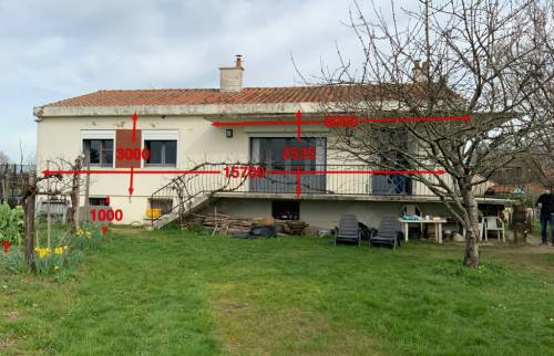 Vue de la toiture à rénover