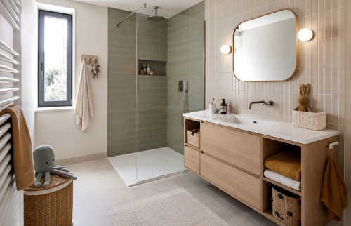Rénovation d'une salle de bain à Yvetot (76190)