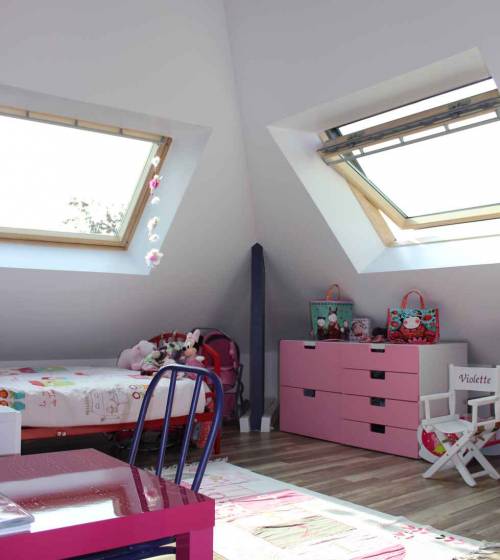 Rénovation combles chambre enfant