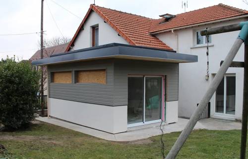 Extension bois et parement bois