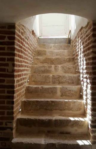 Escalier après sablage