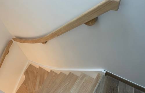 Pose d'un escalier au Pallet