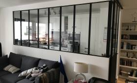 Création grande verrière atelier appartement Courbevoie (92400)