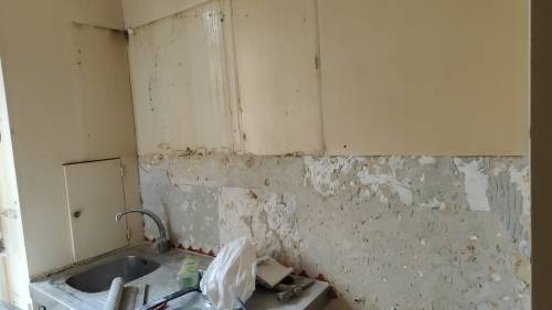 Rénovation complète de cuisine dans un appartement ancien à Sète (34200) avant 