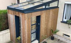 Extension en bardage bois