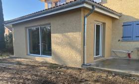 Extension de maison Saint Genis Les Ollières ravalement de façade photo après travaux