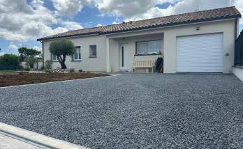 Allée carrossable en dalles alvéolaires et gravier – Bressols (82)