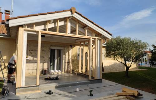 extension ossature bois à Voiron