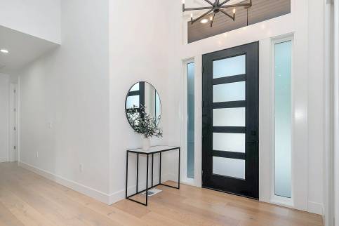 pose d'une porte d'entrée