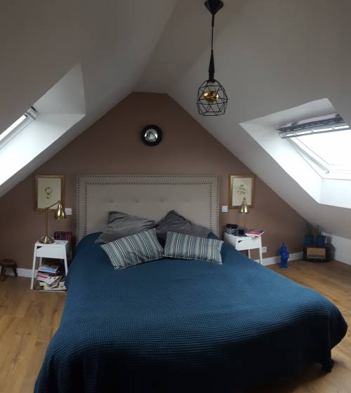 Création de la chambre avec ses fenêtres de toit