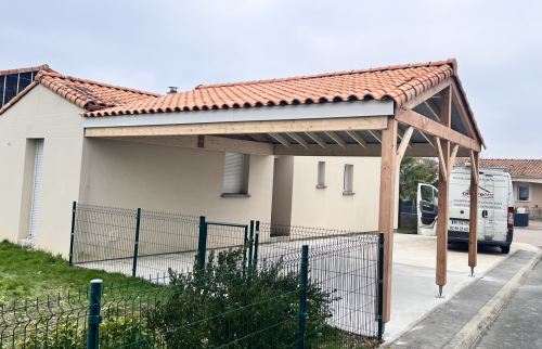 Création d'un carport à Bouguenais