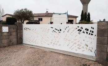 Détail du portail - Travaux terminés