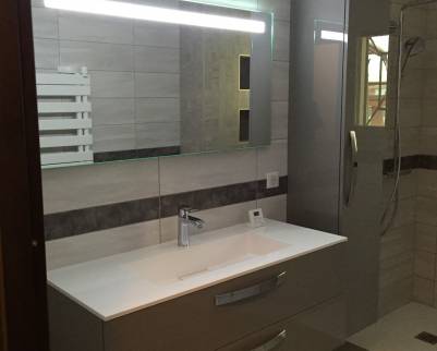 lavabo miroir led
