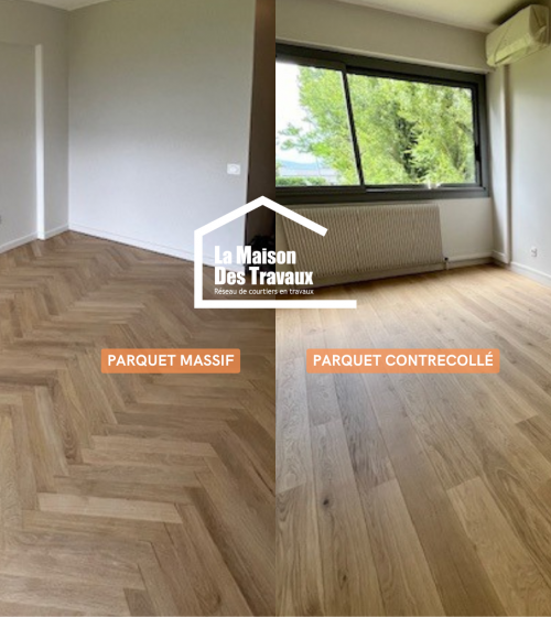 Parquet massif et parquet contrecollé (Sainte-Foy-lès-Lyon 69110)