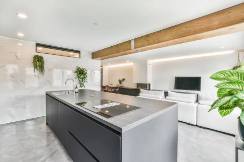 Aménagement de cuisine avec îlot central - Sevran 93