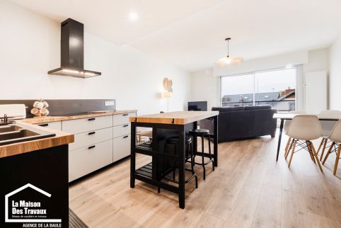 Cuisine ouverte sur salon