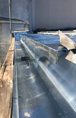 Installation couverture zinc en gradins horizontaux - Lorient (56100)