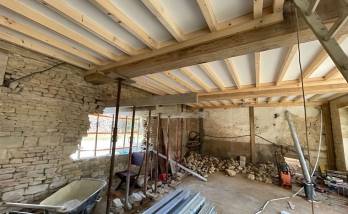 Plancher haut vu du rez de chaussée