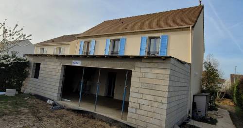 Construction d'un agrandissement de maison avec travaux de gros-oeuvre extérieurs - Moissy-Cramayel 77550