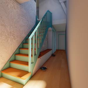 Escalier multifonctions - Charles HAMITOUCHE - La Maison Des Architectes