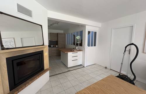 Résultat final de la rénovation avec verrière d’atelier à Bruz