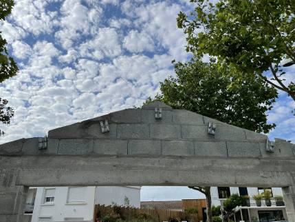 montage des murs du garage