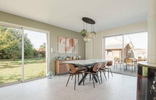 Rénovation complète d’une pièce de vie à Basse-Goulaine (44115) - salle à manger