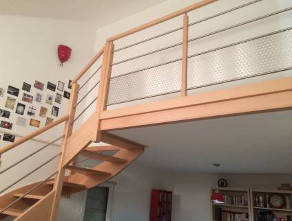 Pose escalier bois Pineuilh