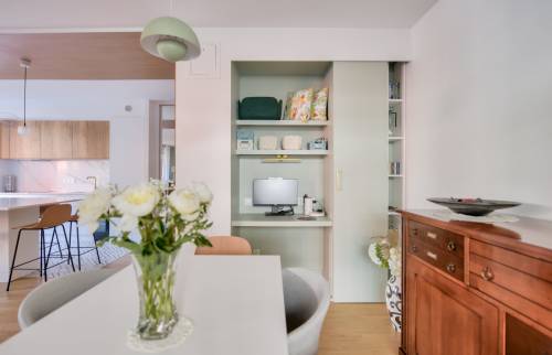 Espace bureau dans un placard sur mesure à Levallois (92300)