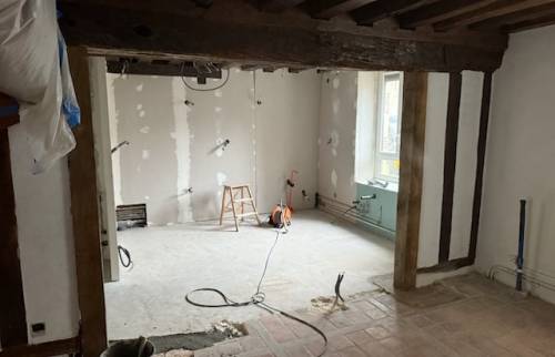 Ouverture mur à colombages