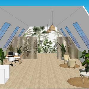 Réalisation 3D pièce sous les toits - Aurore Rothon-Gasc - La Maison Des Architectes